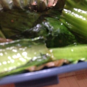 小松菜のソテー（にんにくバター醤油風味☆）